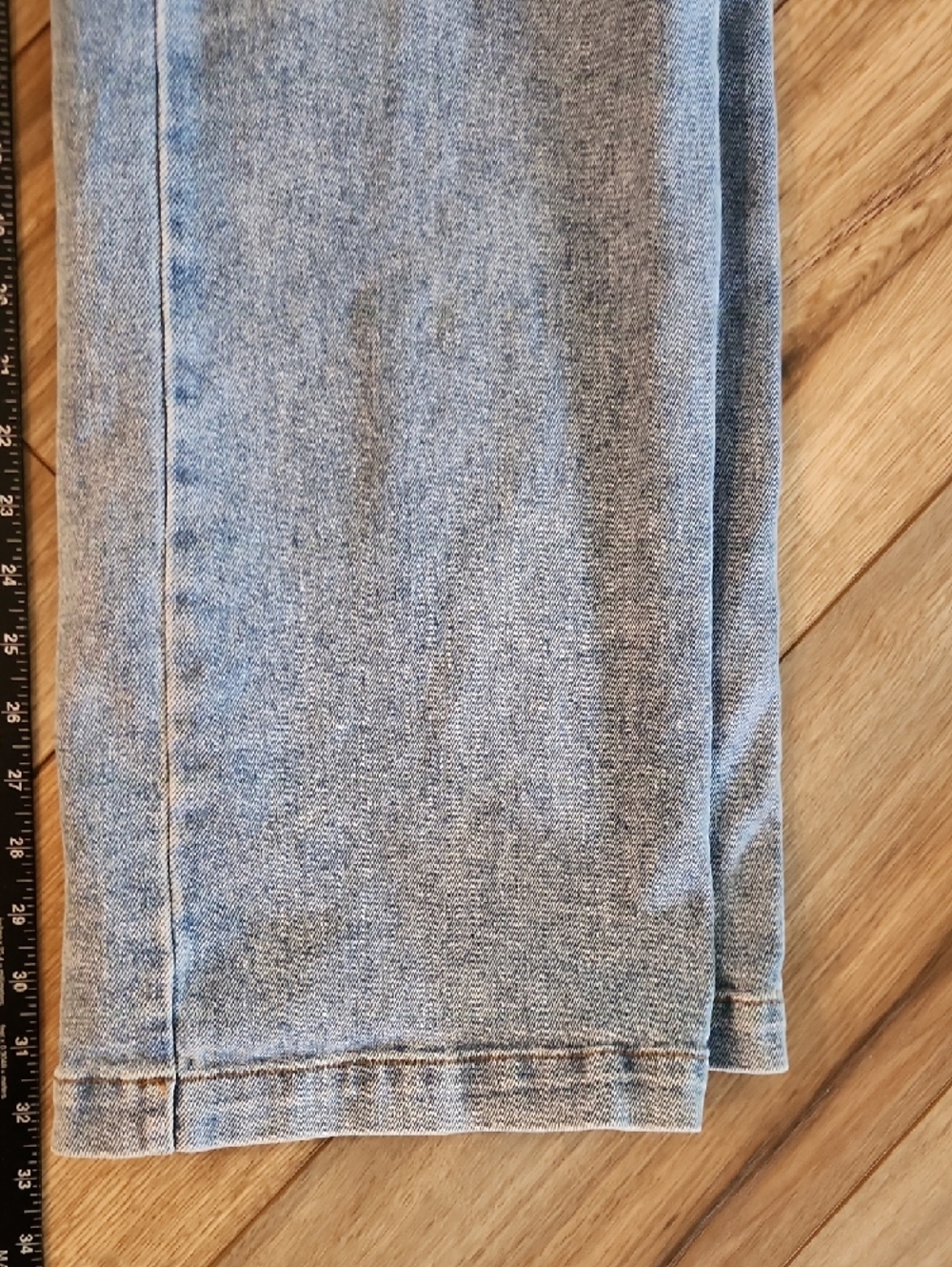 Juicy Couture Baggie Denim Cargo Jeans Juicy Back Logo Wide Leg Y2K Women 28x32 - Picture 5 of 9